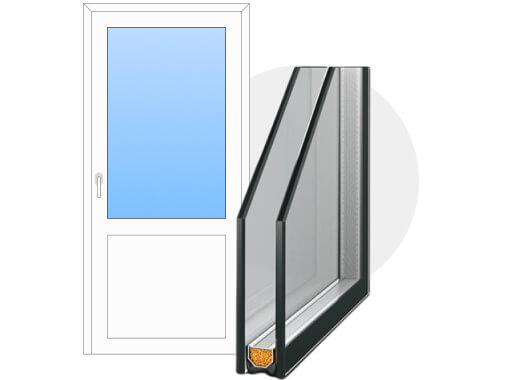 Стеклопакеты для двери