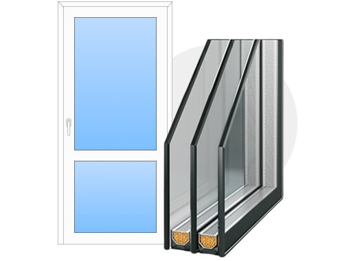 Стеклопакет для балконной двери