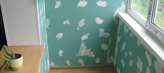 Внутренняя отделка балкона гипсокартоном