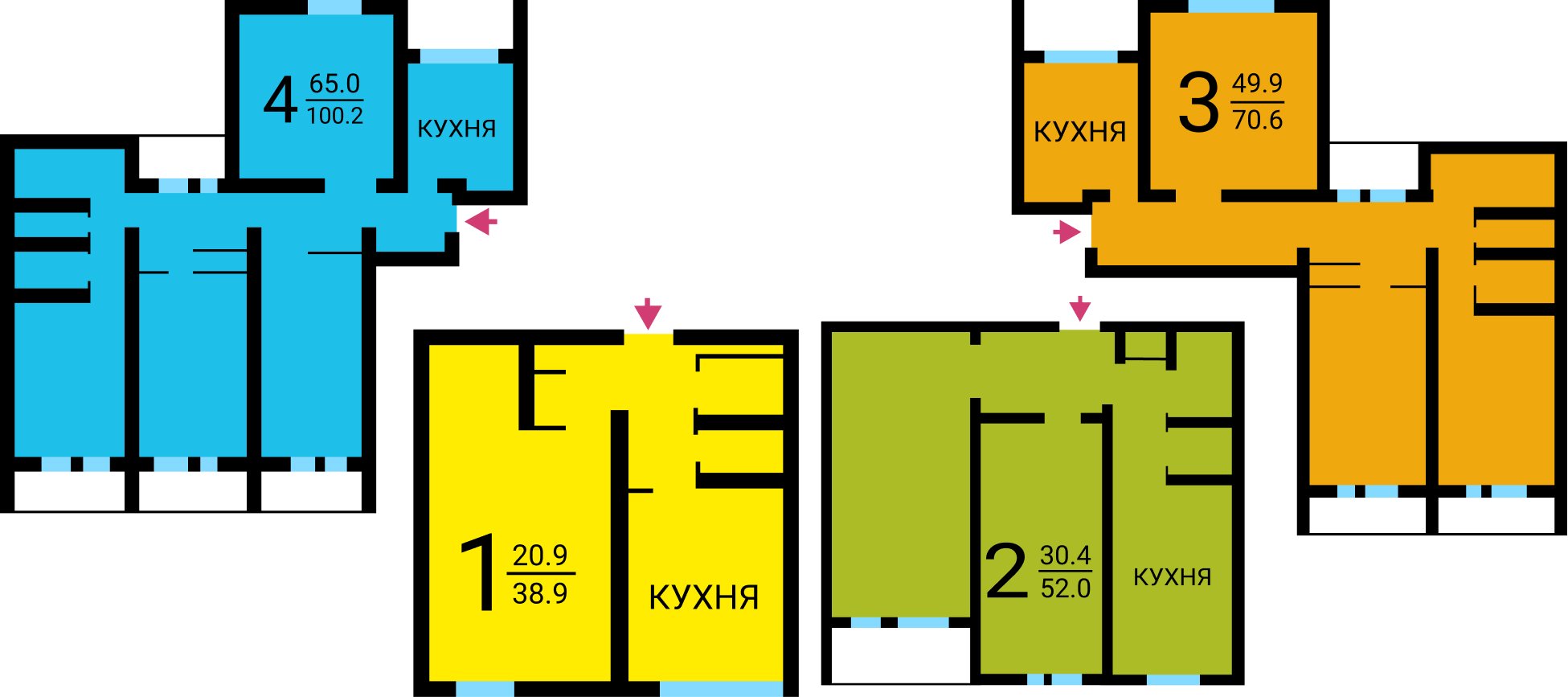 Схема дома П-55