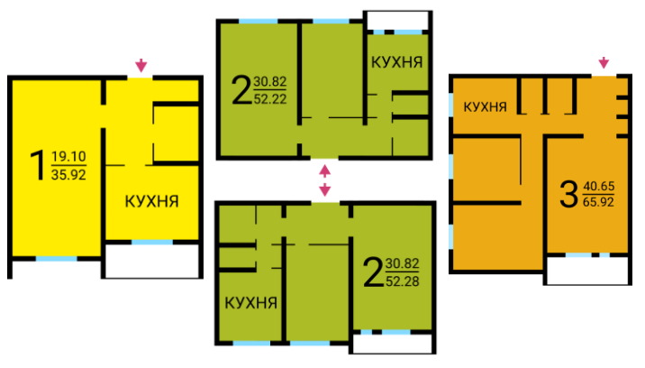 Схема дома П-43