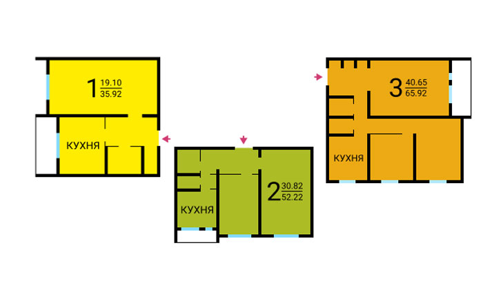 Схема дома П-43