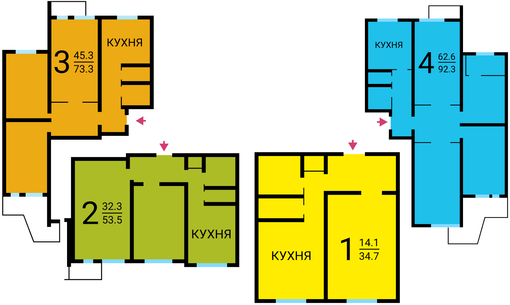 Схема дома П-3