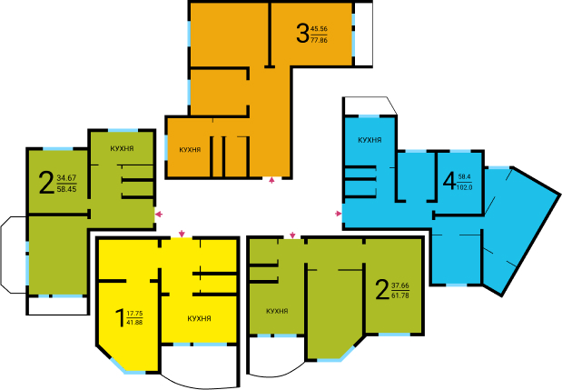 Схема дома КОПЭ-М-Парус