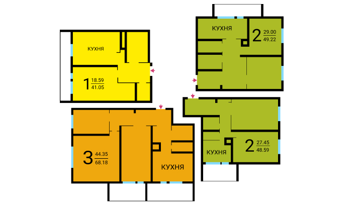 Схема дома II-67 Москворецкая