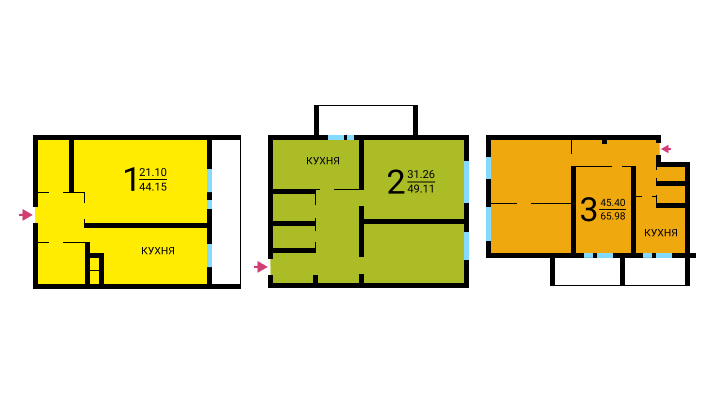 Схема дома II-67 Смирновская
