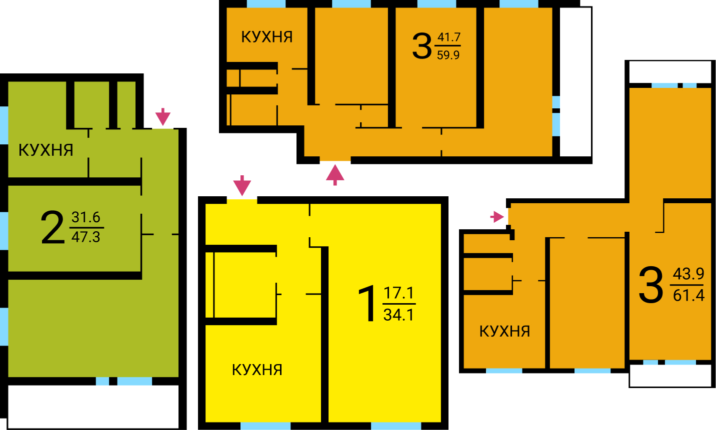 Схема дома II-14