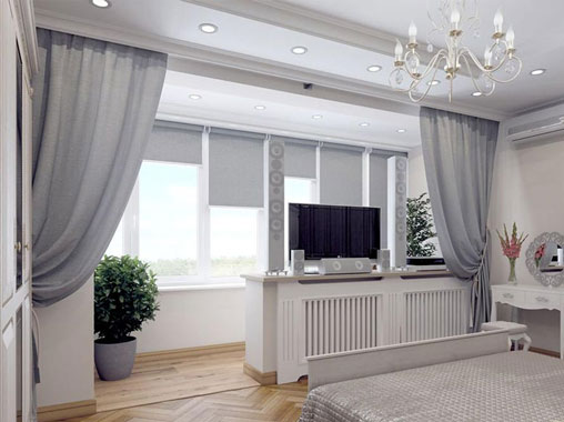 Дизайн спальни с балконом: фото, идеи, советы экспертов
