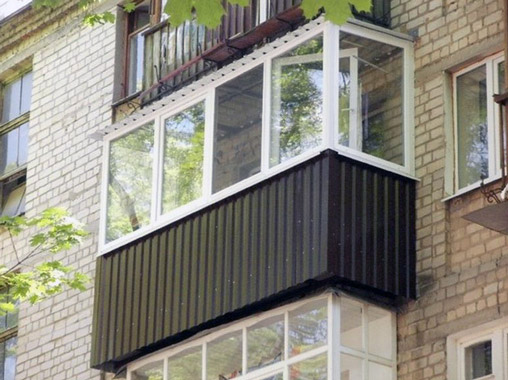 Обшивка балкона профлистом снаружи: своими руками