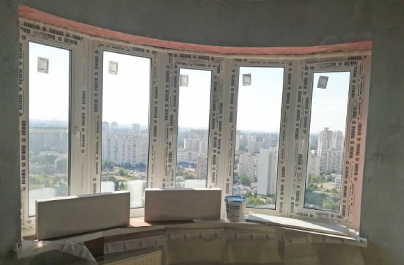 остекление полукруглого балкона